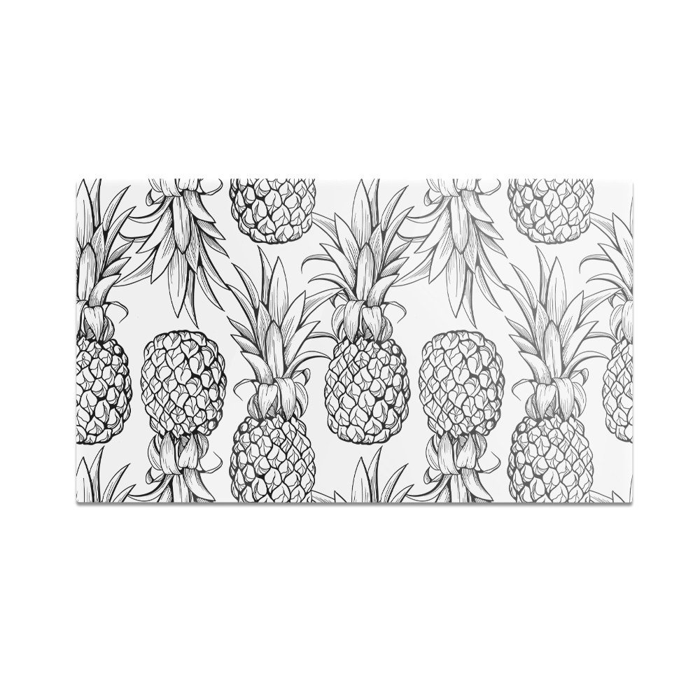 Szklana deska do krojenia HOMEPRINT Wzór, ananasy 60x52 cm