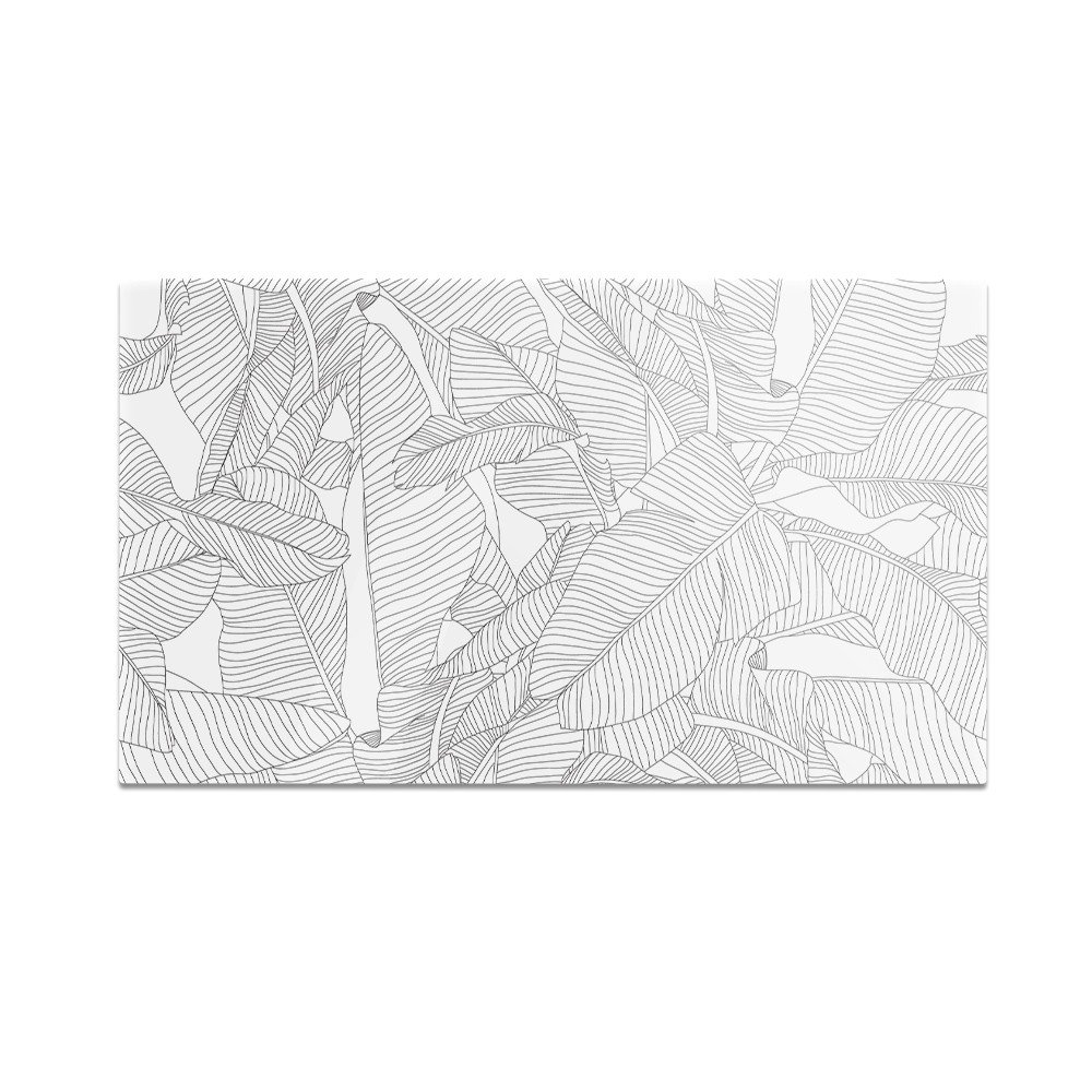 Szklana deska do krojenia HOMEPRINT Kontur liści palmy 60x52 cm
