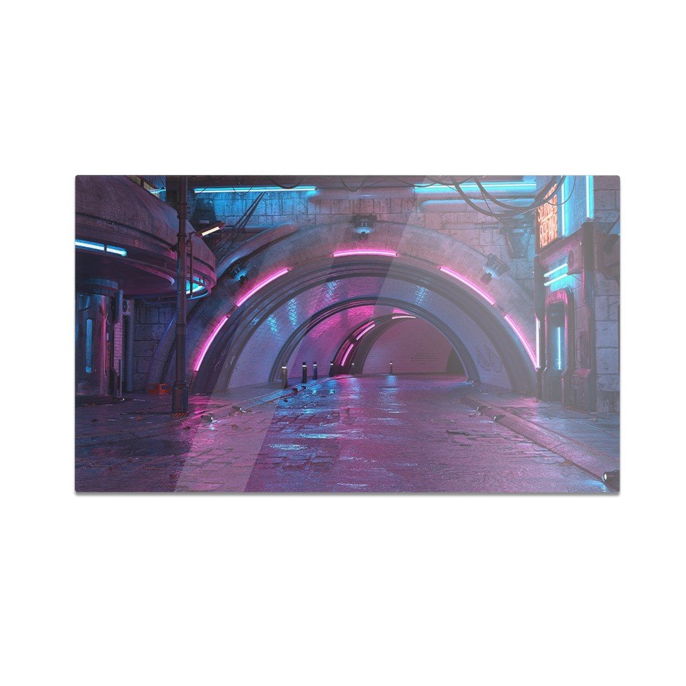 Szklana deska do krojenia HOMEPRINT Podświetlany tunel 60x52 cm