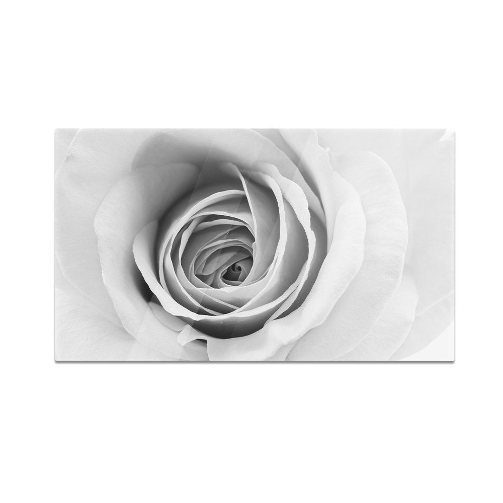 Szklana deska do krojenia HOMEPRINT Czarno-biała róża 60x52 cm