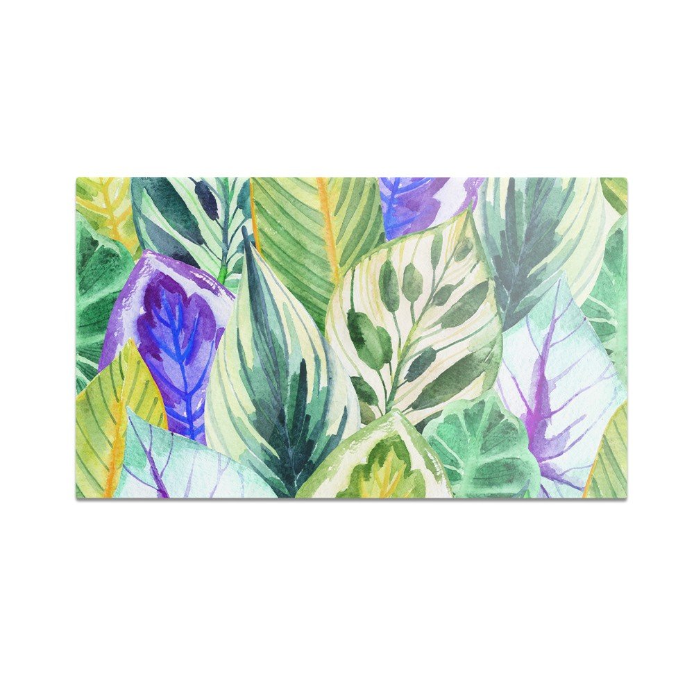 Szklana deska do krojenia HOMEPRINT Liście egzotyczne 60x52 cm