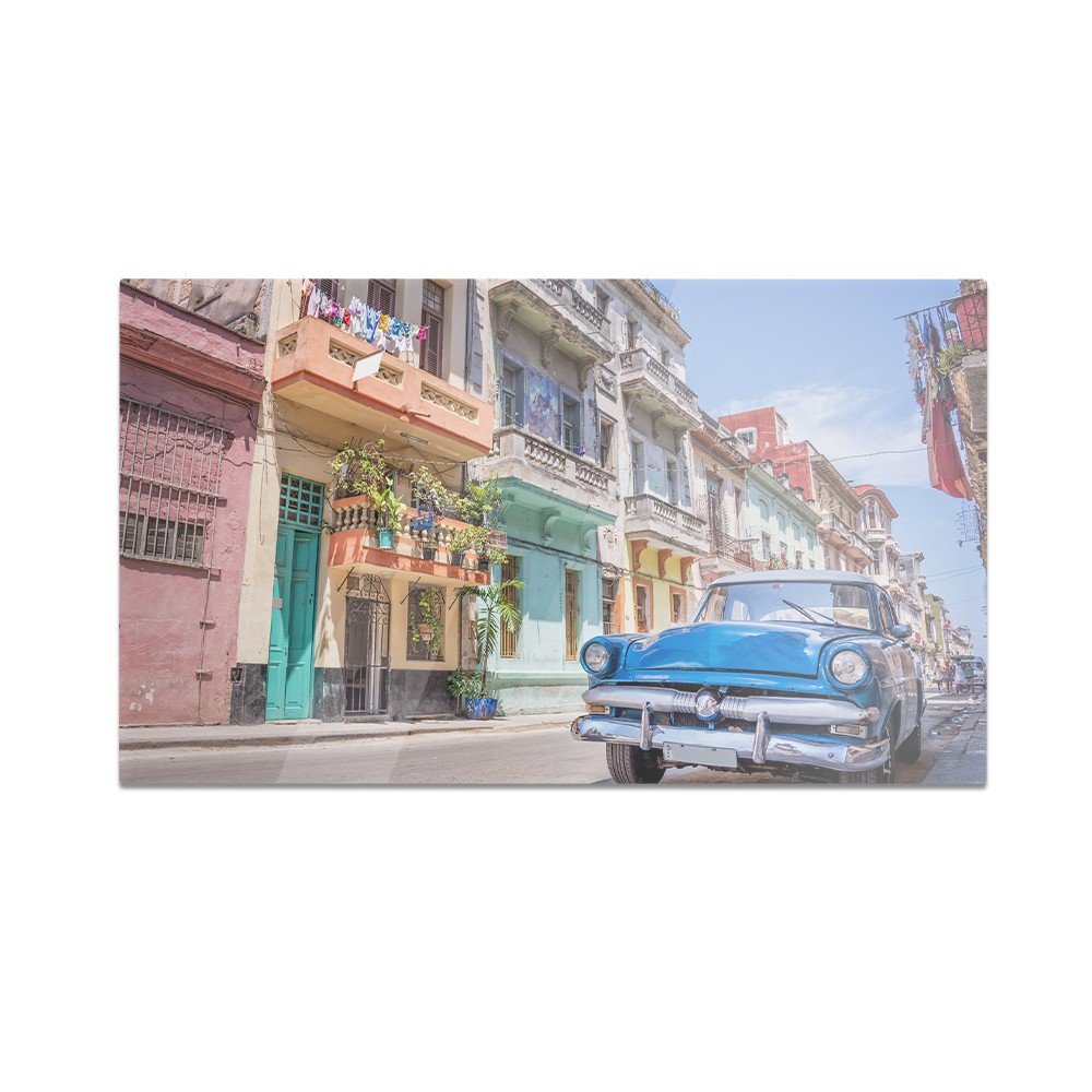 Szklana deska do krojenia HOMEPRINT Zabytkowy samochód 60x52 cm