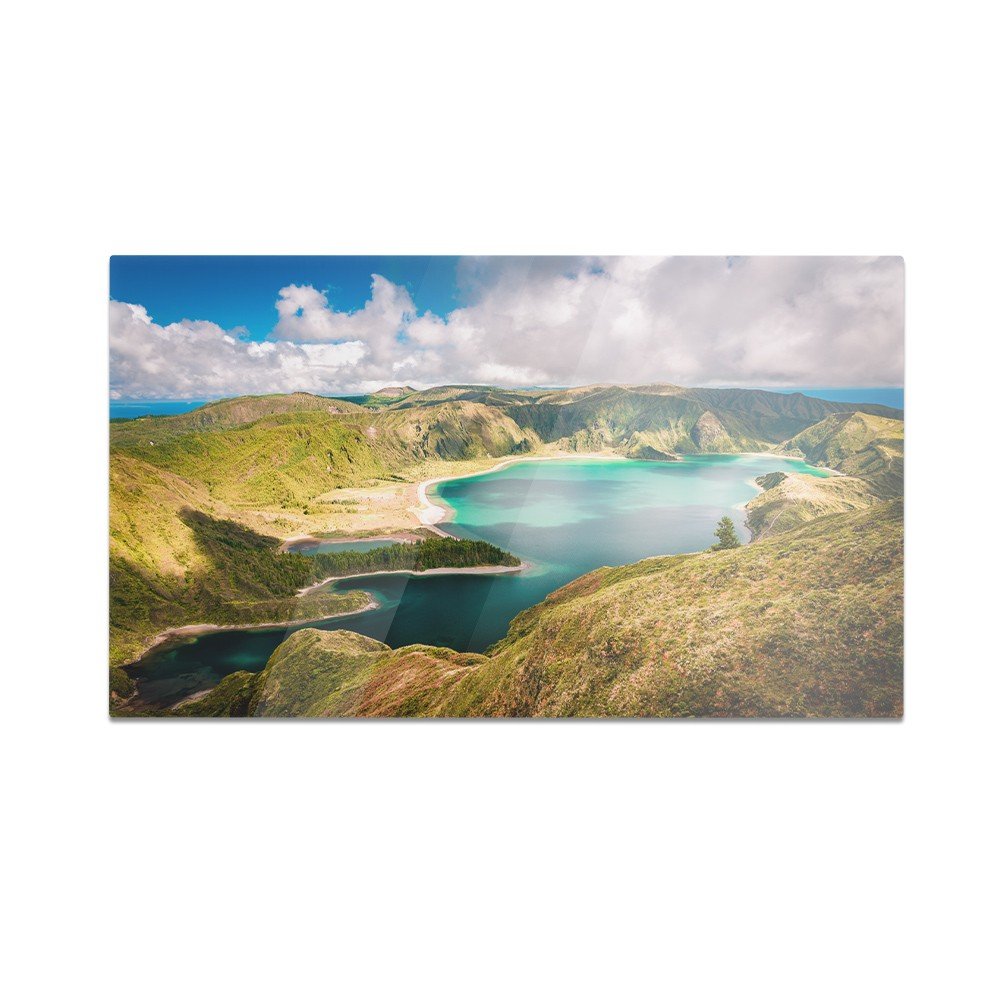 Szklana deska do krojenia HOMEPRINT Widok na jezioro Lagoa 60x52 cm