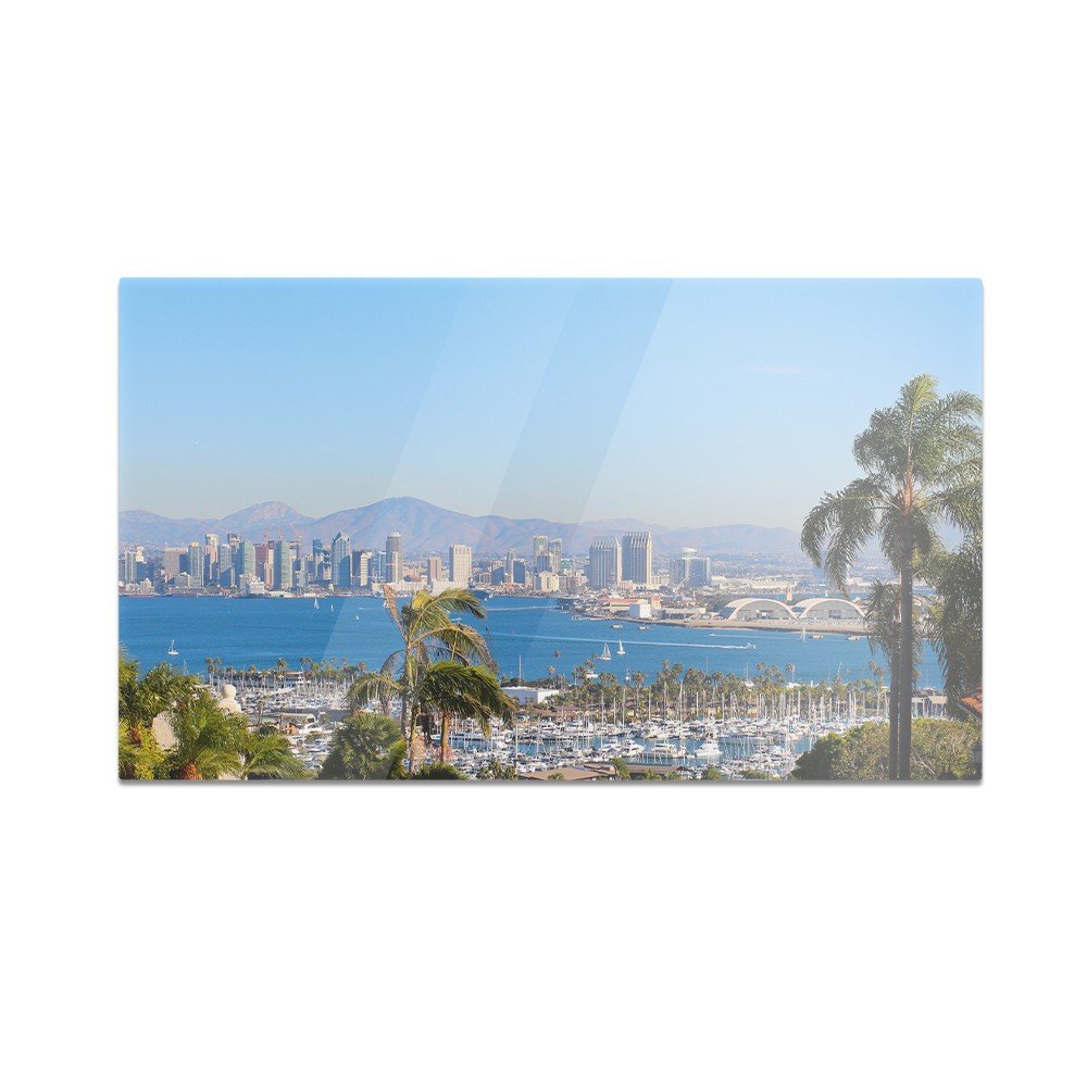 Szklana deska do krojenia HOMEPRINT Panorama San Diego 60x52 cm