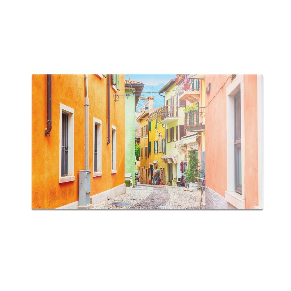Szklana deska do krojenia HOMEPRINT Wąska Włoska uliczka 60x52 cm