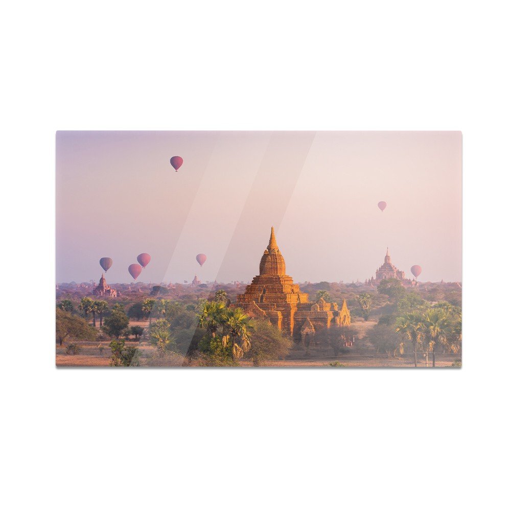 Szklana deska do krojenia HOMEPRINT Birma, Królestwo Paganu 60x52 cm