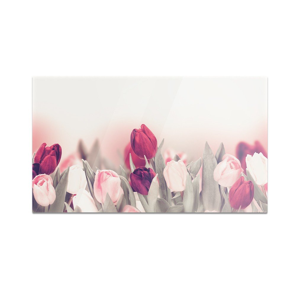 Szklana deska do krojenia HOMEPRINT Kompozycja z tulipanów 60x52 cm