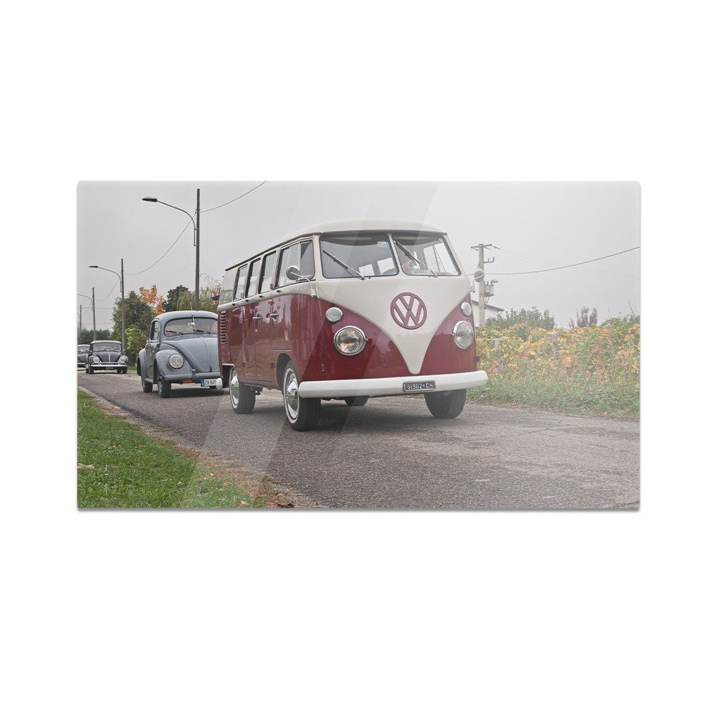 Szklana deska do krojenia HOMEPRINT Zabytkowy van Transporter 60x52 cm