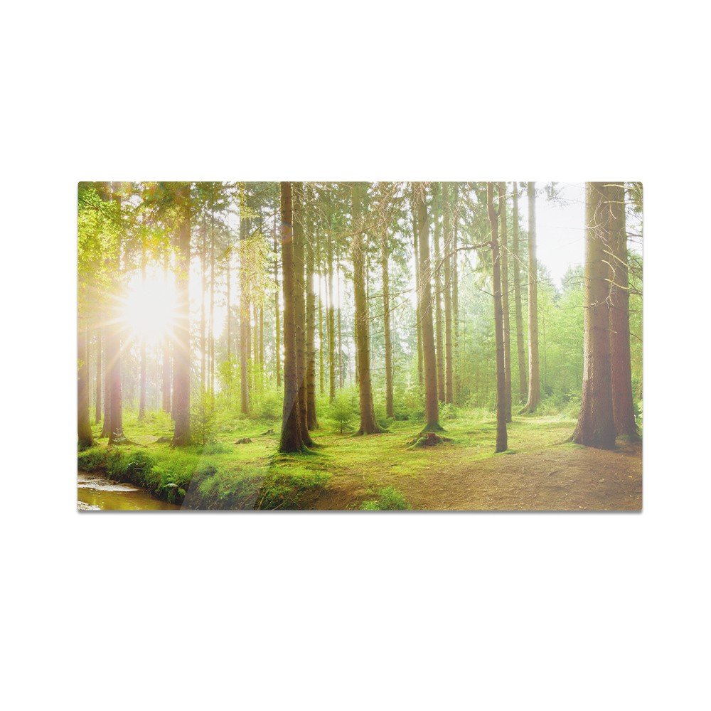 Szklana deska do krojenia HOMEPRINT Wiosenna panorama leśna 60x52 cm