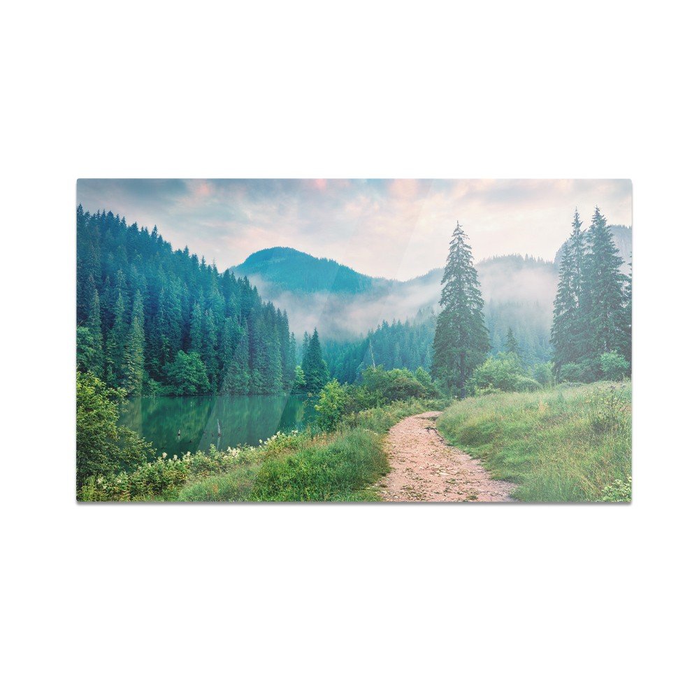 Szklana deska do krojenia HOMEPRINT Jeziora Red Lake 60x52 cm