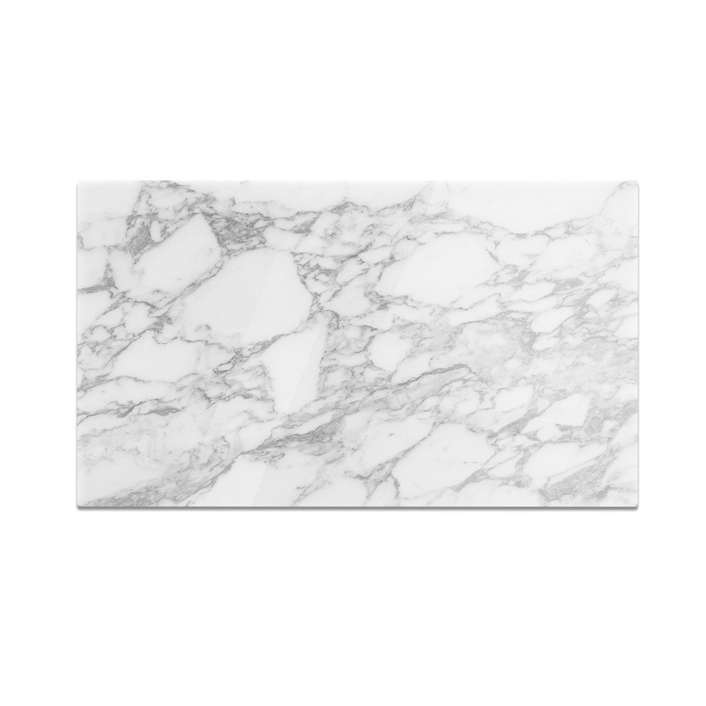 Szklana deska do krojenia HOMEPRINT Biały marmur, dekoracja 60x52 cm