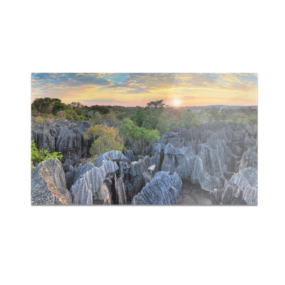 Szklana deska do krojenia HOMEPRINT Zachód na Madagaskarze 60x52 cm