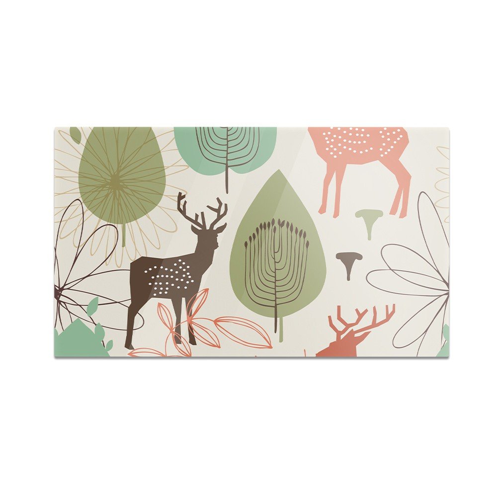 Szklana deska do krojenia HOMEPRINT Leśny wzór 60x52 cm