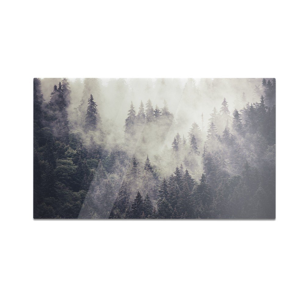 Szklana deska do krojenia HOMEPRINT Las tropikalny we mgle 60x52 cm