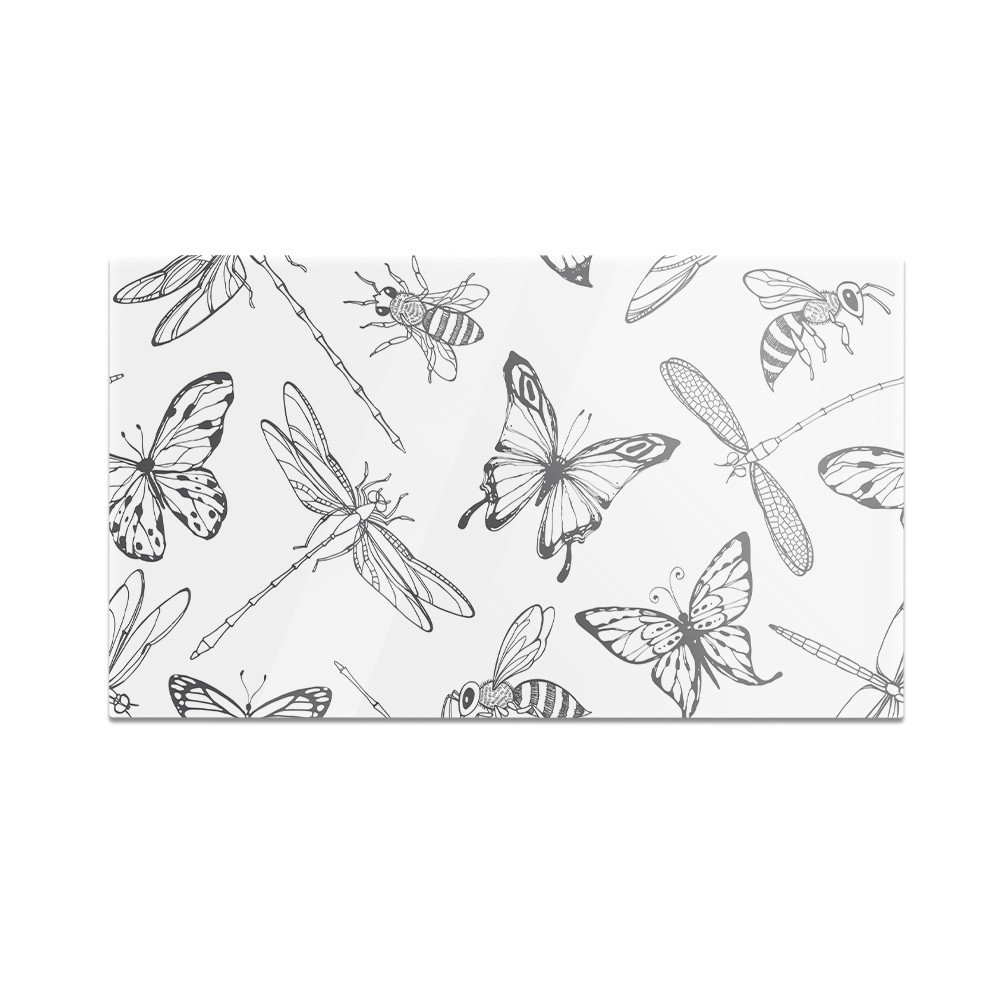 Szklana deska do krojenia HOMEPRINT Owady 60x52 cm