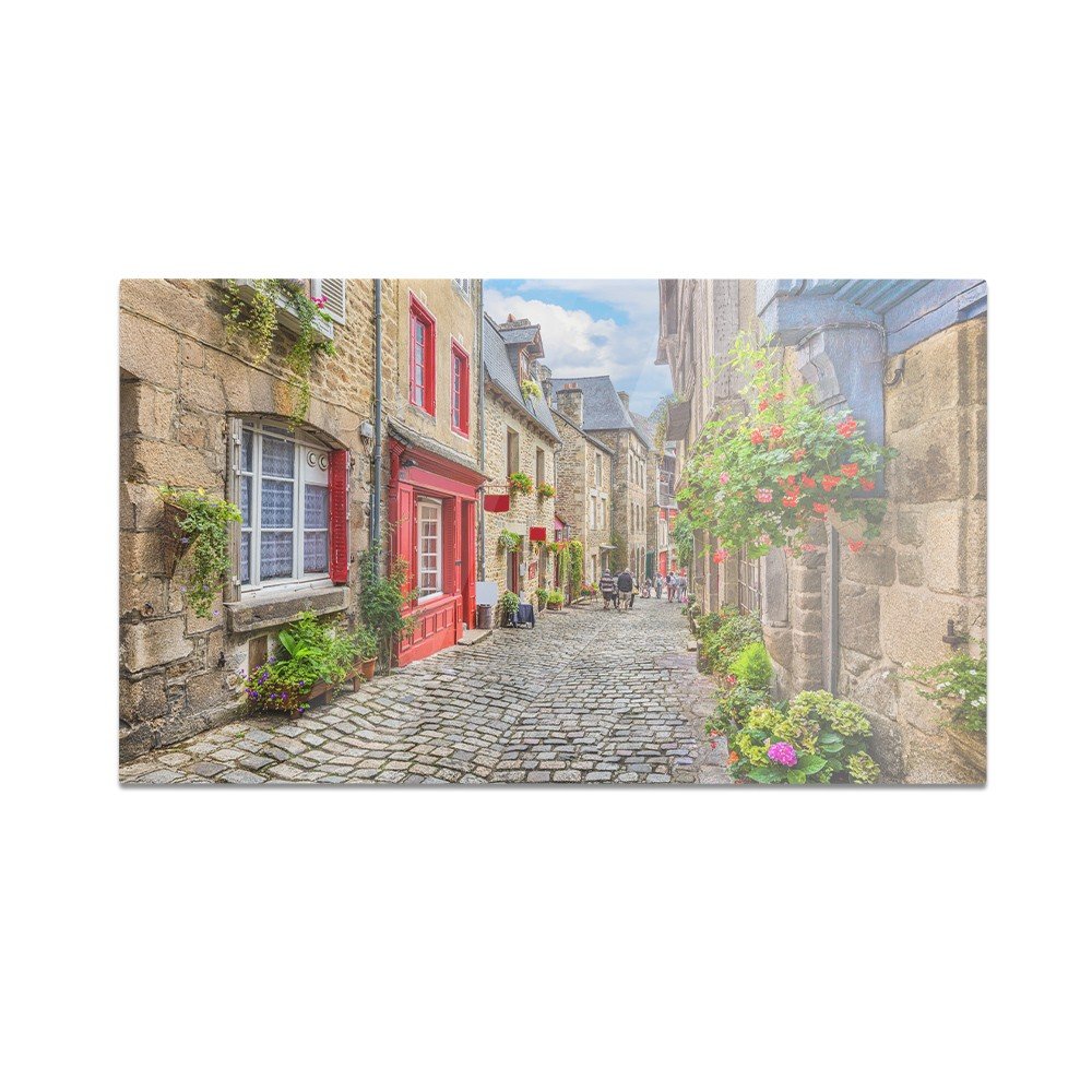 Szklana deska do krojenia HOMEPRINT Wąska uliczka w Europie 60x52 cm