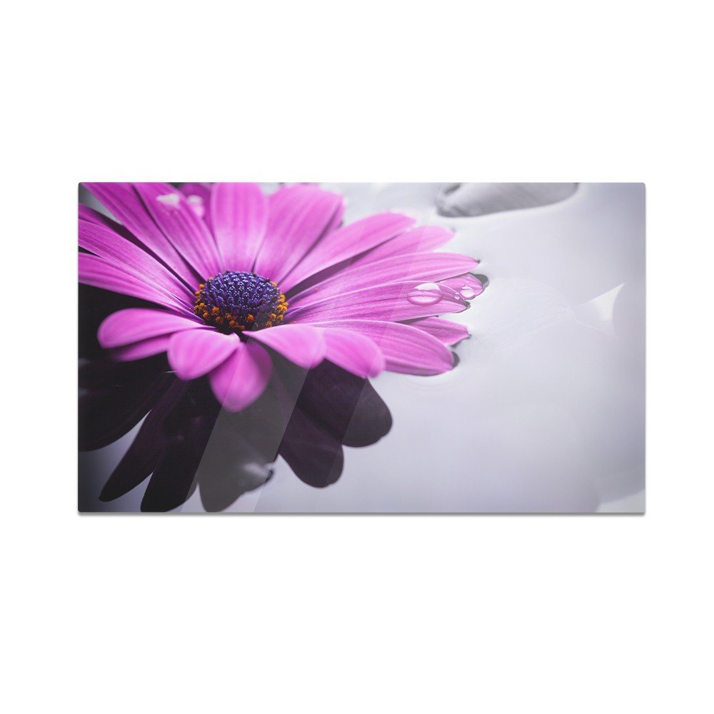 Szklana deska do krojenia HOMEPRINT Fioletowy gerbera 60x52 cm