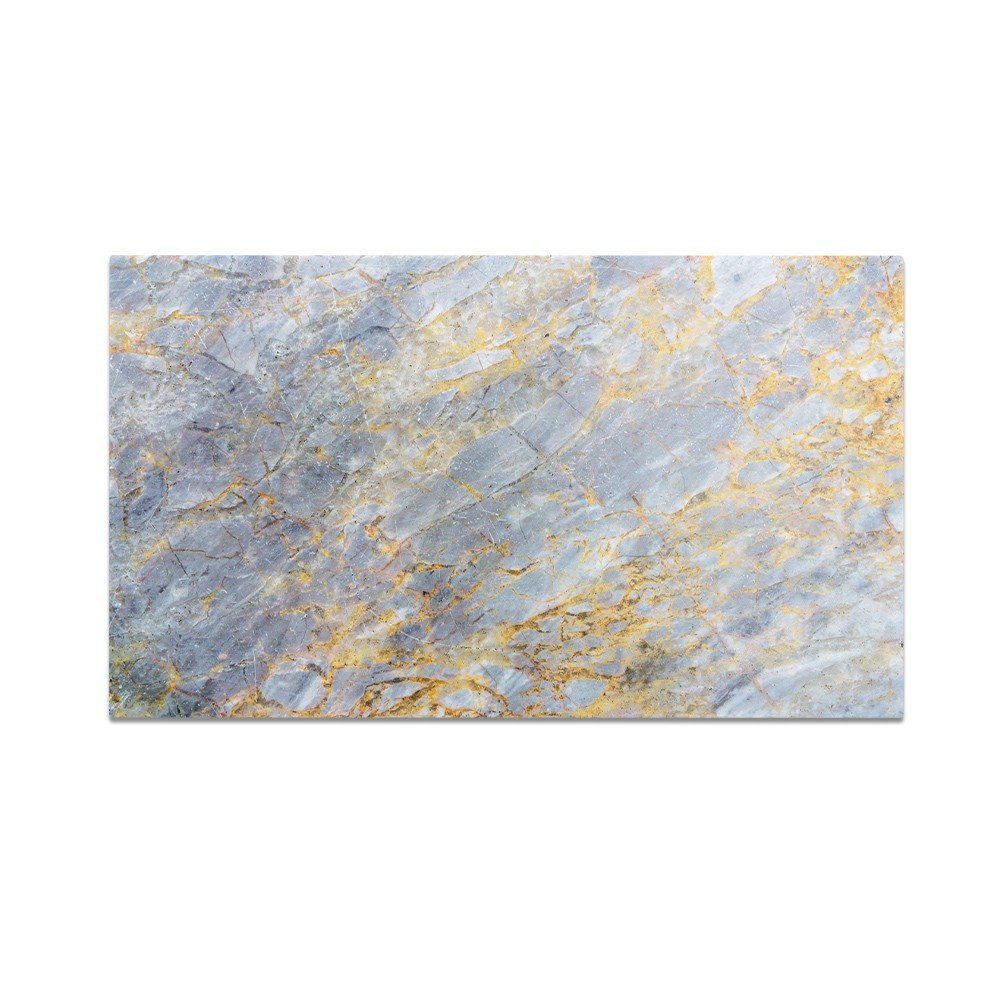 Szklana deska do krojenia HOMEPRINT Szaro-złoty marmur 60x52 cm