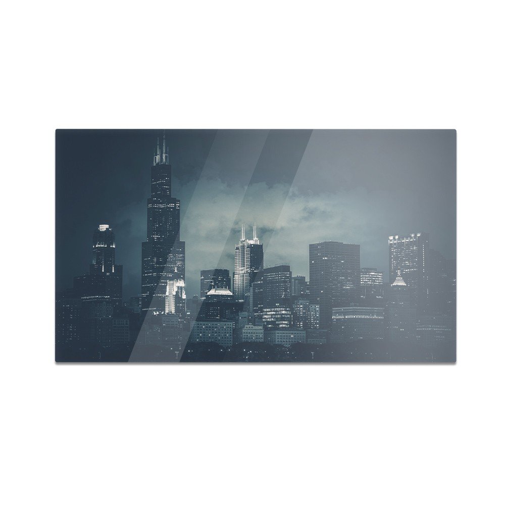 Szklana deska do krojenia HOMEPRINT Panorama miasta Chicago 60x52 cm