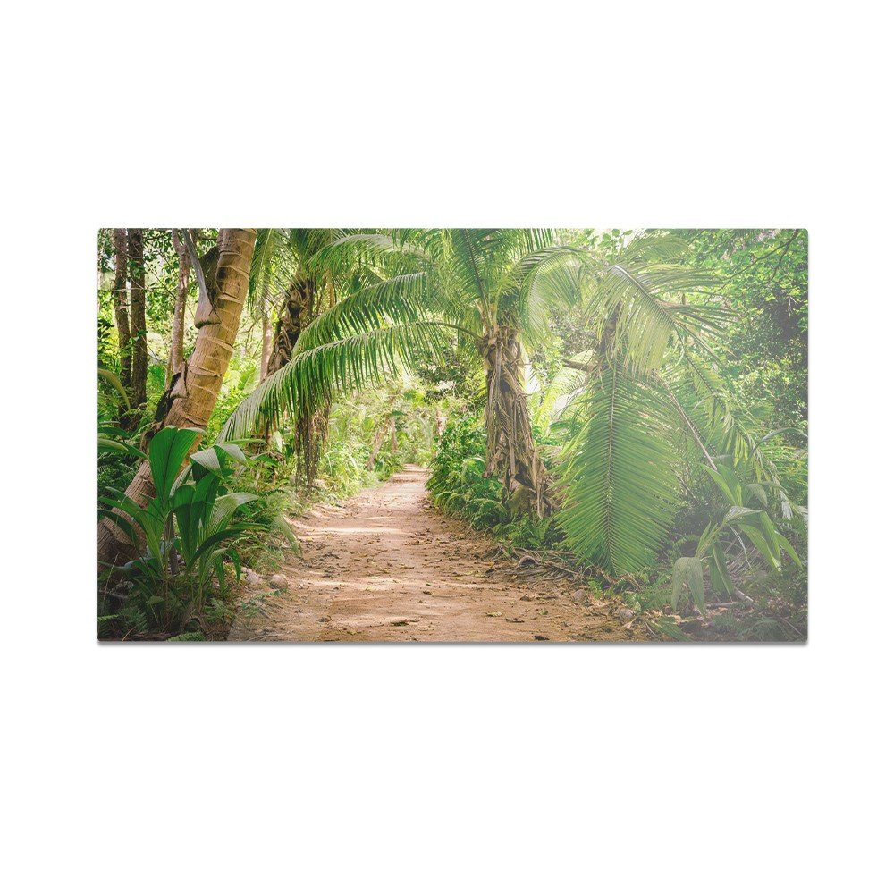 Szklana deska do krojenia HOMEPRINT Tropikalna ścieżka 60x52 cm
