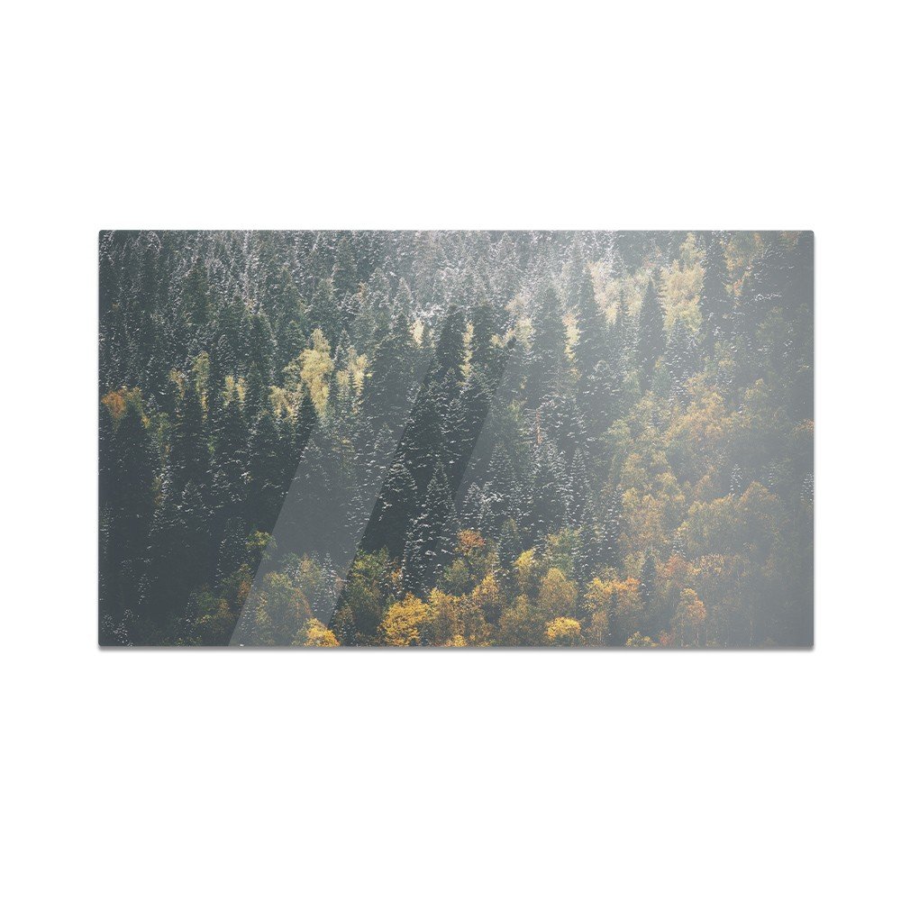 Szklana deska do krojenia HOMEPRINT Las iglasty 60x52 cm