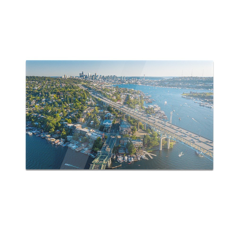 Szklana deska do krojenia HOMEPRINT Panorama Seattle 60x52 cm