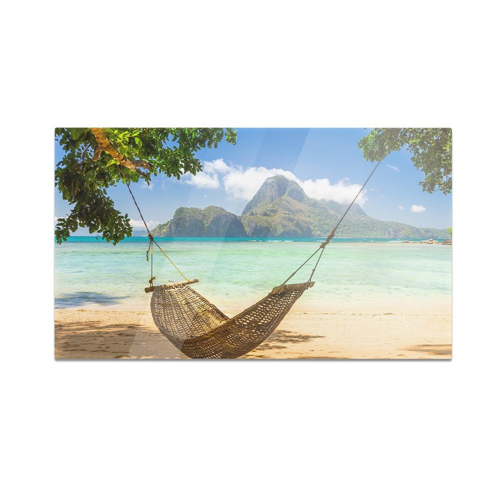 Szklana deska do krojenia HOMEPRINT Tradycyjny hamak 60x52 cm