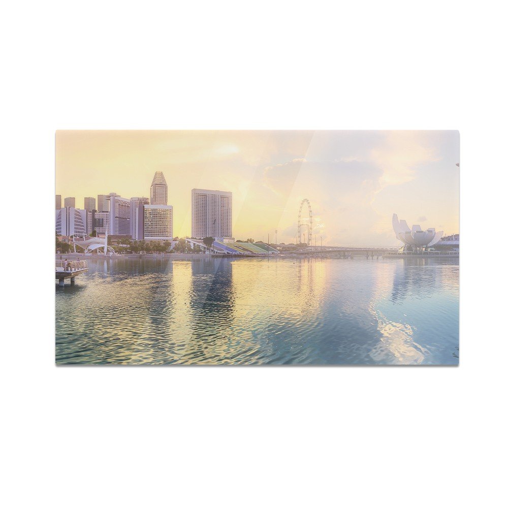 Szklana deska do krojenia HOMEPRINT Widok na Singapur 60x52 cm