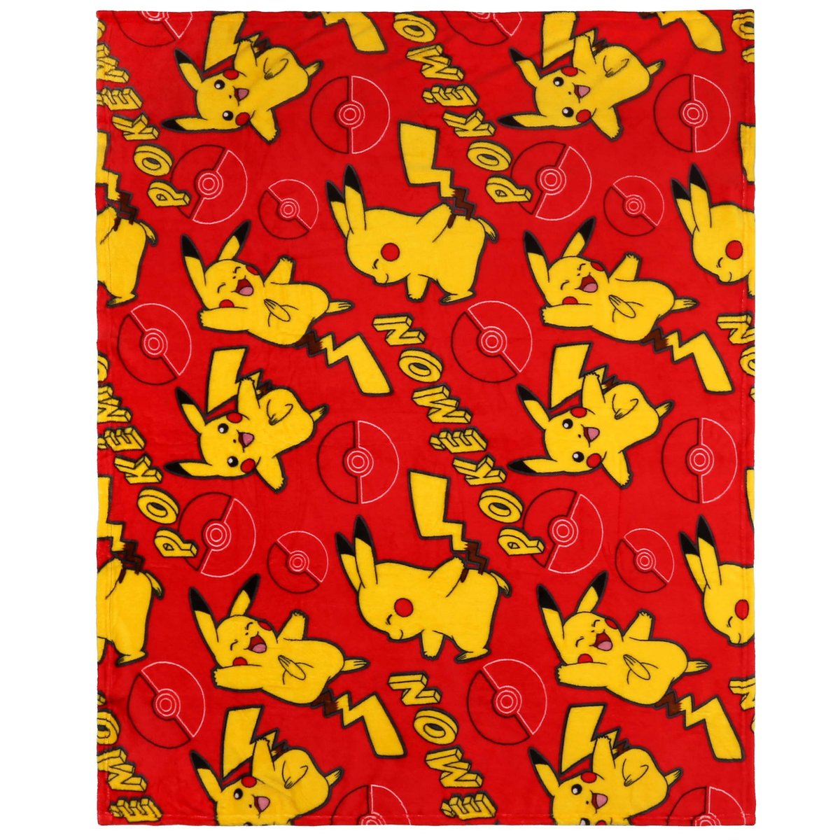 Pokemon Pikachu Czerwona narzuta/koc 120x150 cm OEKO-TEX 120x150 cm