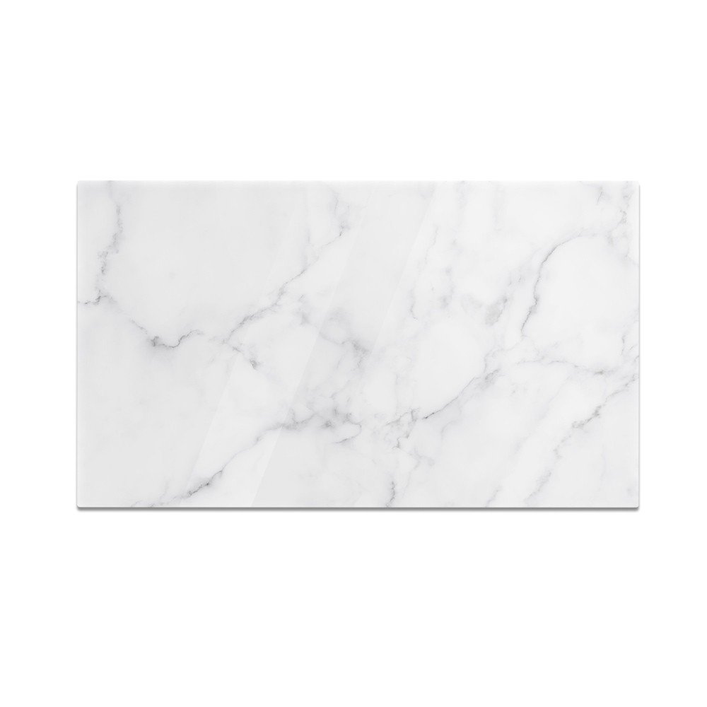 Szklana deska do krojenia HOMEPRINT Biały marmur 60x52 cm