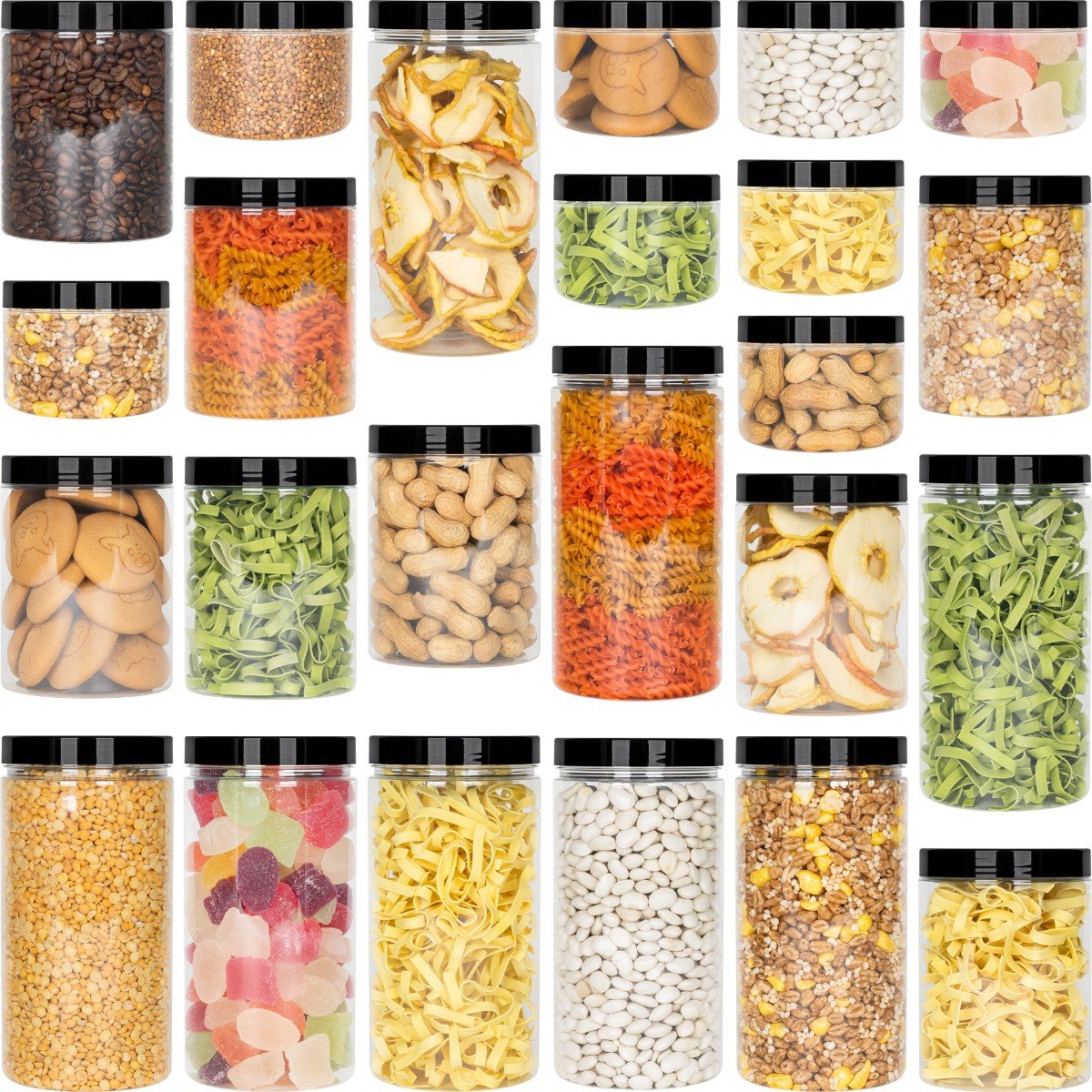 24X Słoik Pojemnik Na Żywność Produkty Sypkie 0,5L 1L 1,5L Kamaju Produkt Pol