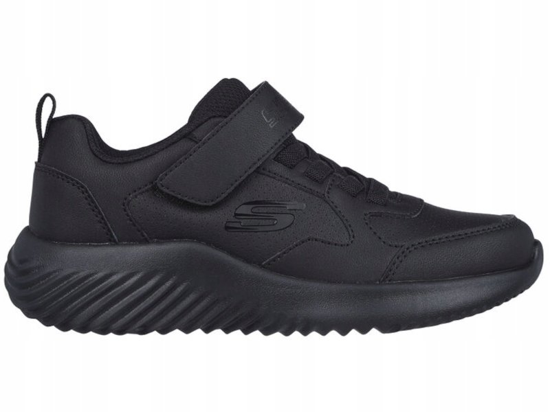 BUTY dziecięce SKECHERS 405626L-BBK sportowe czarne na rzepę 32
