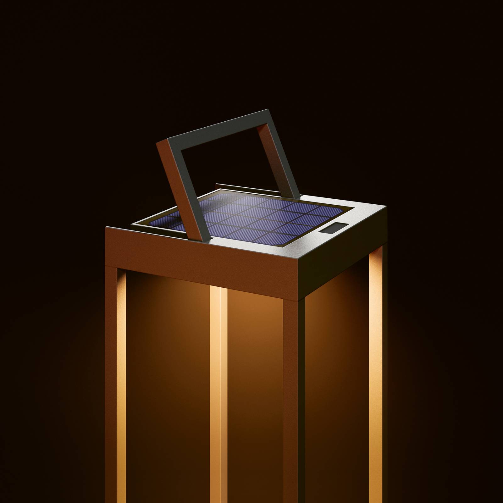 Sigor Lampa solarna LED Numove, grafitowo-szara, wysokość 52,5 cm