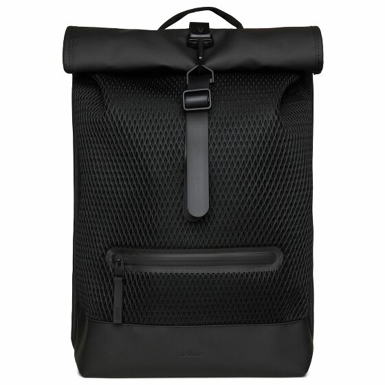 Zdjęcia - Plecak RAINS  rowerowy  Rolltop Rucksack Mesh - black 