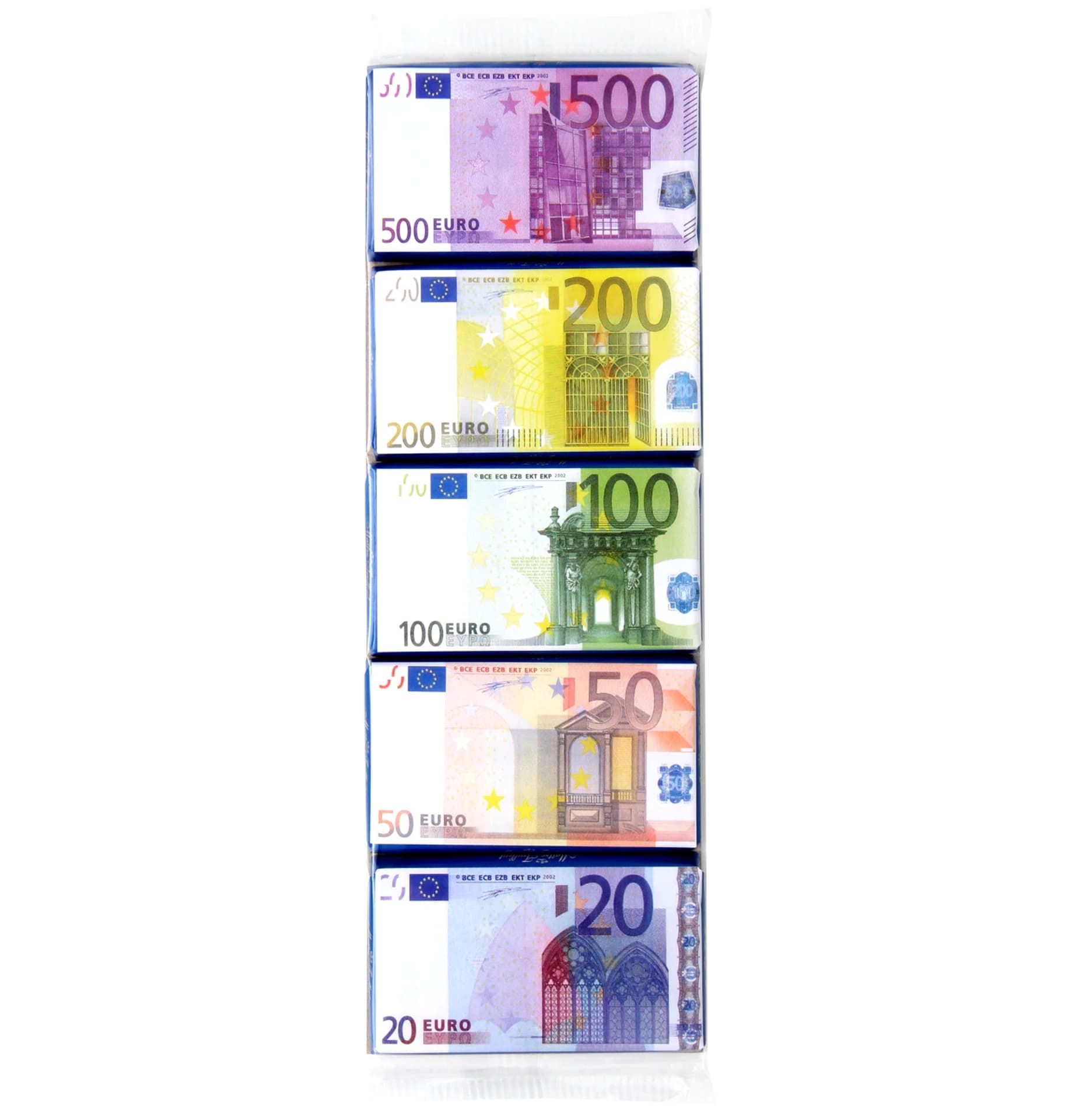 MaitreTruffout Banknoty EURO Czekolada Mleczna 5x15g