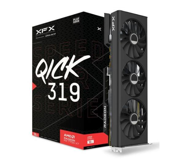 XFX Speedster QICK 319 Radeon RX 7700 XT Black Edition 12GB GDDR6 192bit RX-77TQICKB9