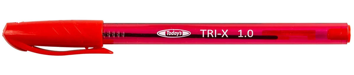 Długopis Today''s Tri X Color czerwony