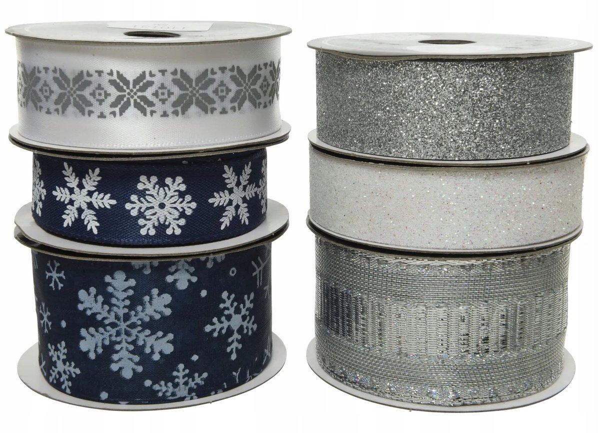 Wstążka Ozdobna Świąteczna Prezentowa 1 szt.