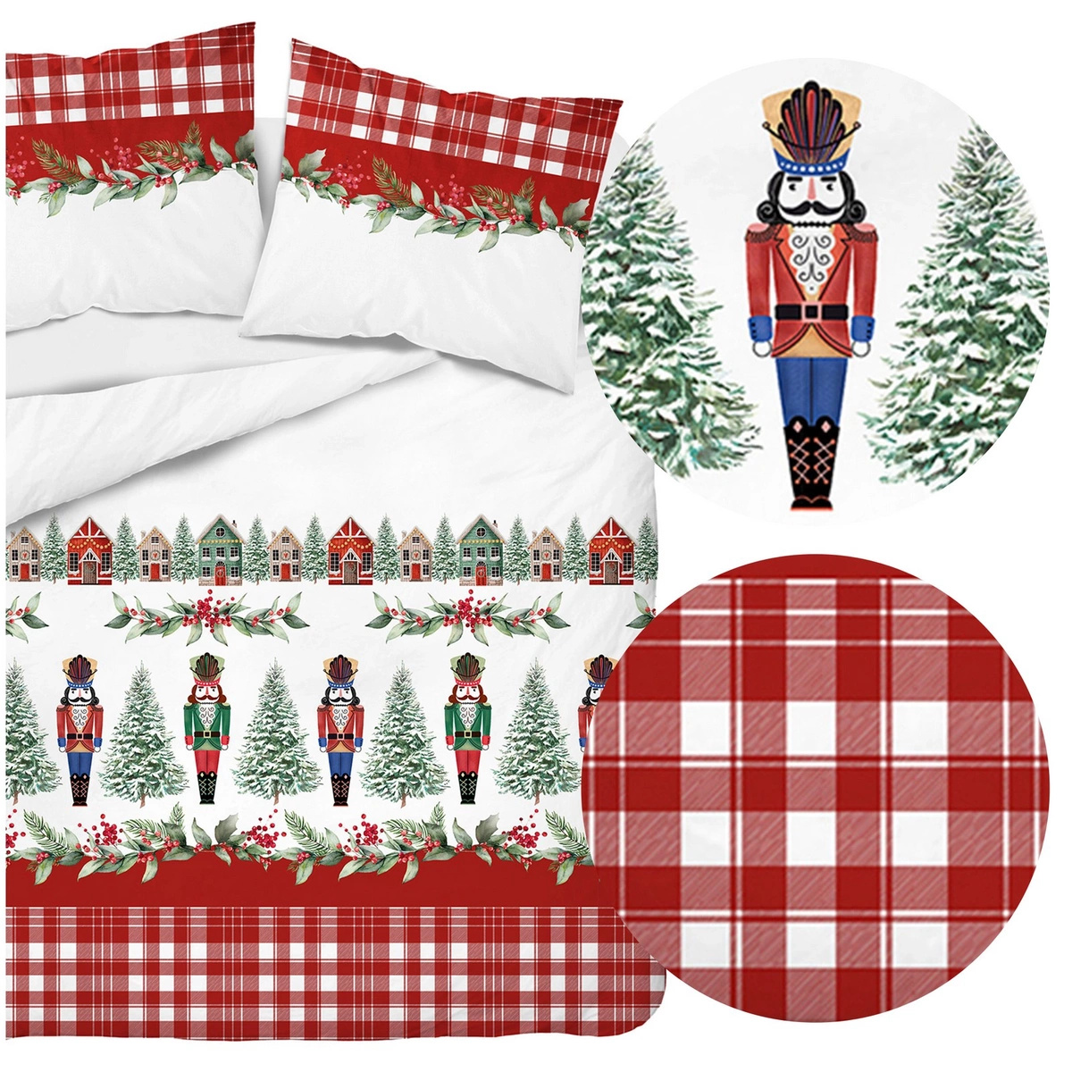 Pościel 220 x 200 3cz Flanela Bawełna Laura 4510A