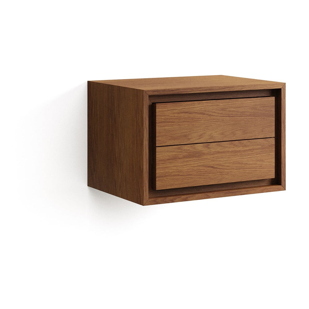 Niska wisząca szafka pod umywalkę z litego drewna tekowego 60x40 cm Kenta – Kave Home