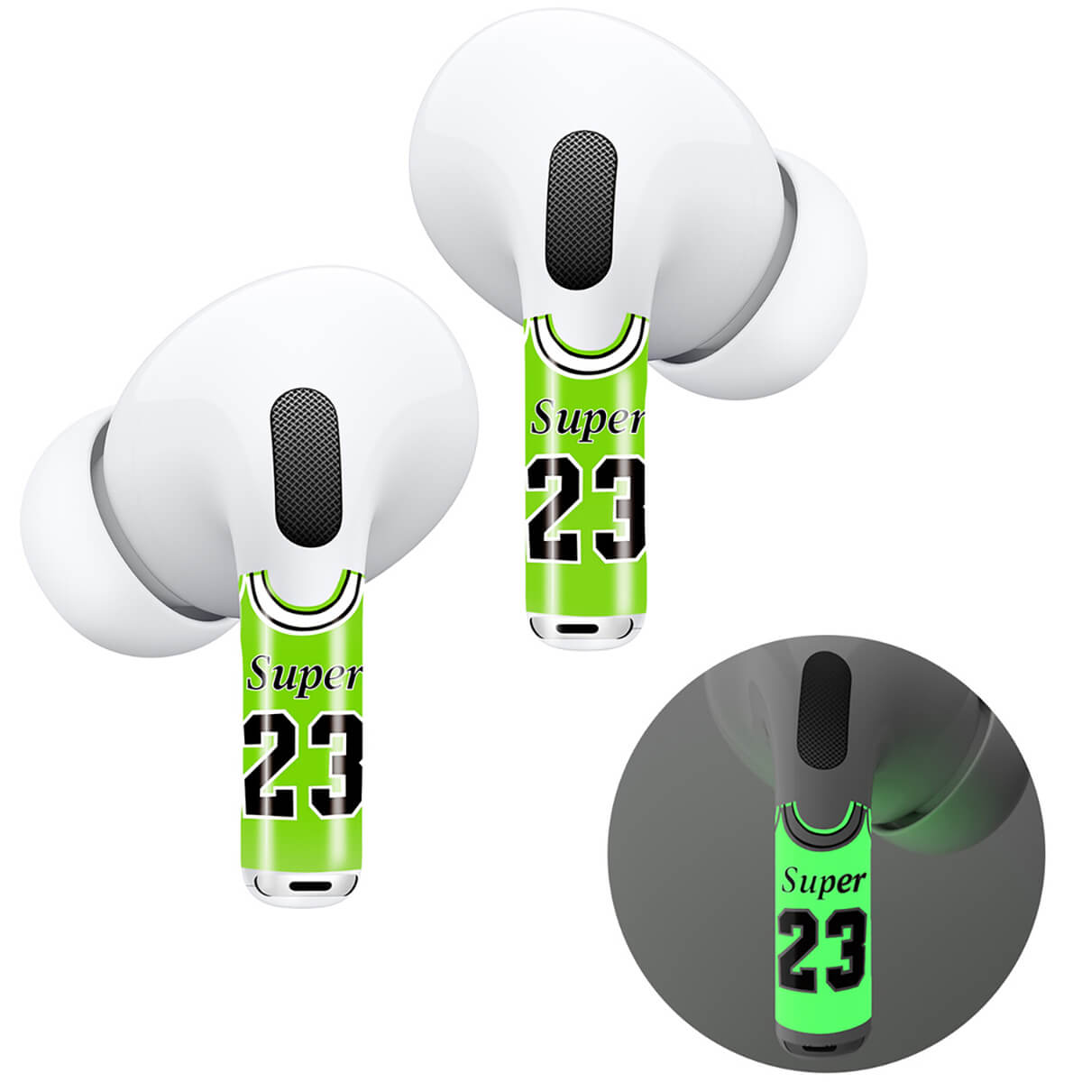 RockMax Art Skins Naklejki na AirPods Pro / Pro 2 - 23 Super Glow