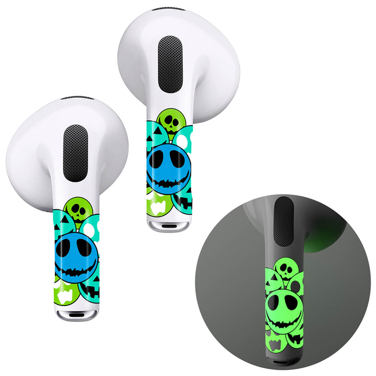 RockMax Art Skins Naklejki na AirPods 3 - Emoji Glow