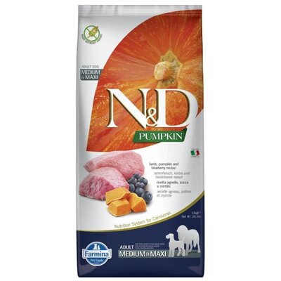 Farmina N&D Pumpkin Lamb&Blueberry Adult Medium&Maxi 12 kg
