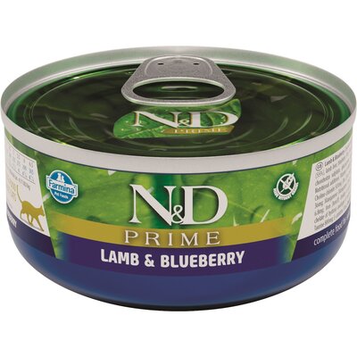 N&D Cat prime lamb & blueberry 80 g