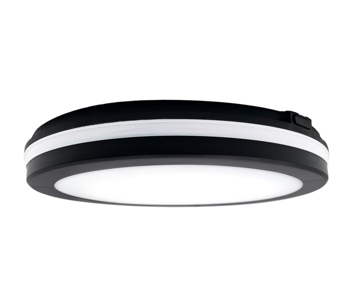 Top Light - LED Oświetlenie łazienkowe COMET LED/24W/230V IP54 śr. 30 cm czarne
