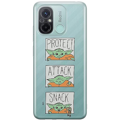ERT GROUP etui na telefon Xiaomi REDMI 12C/ REDMI 11A, case oryginalny i oficjalnie licencjonowany przez Star Wars, wzór Baby Yoda 009, optymalnie dopasowane, plecki z TPU częściowo przeźroczyste