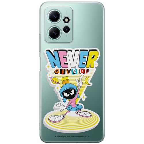 ERT GROUP etui na telefon Xiaomi REDMI NOTE 12 4G, case oryginalny i oficjalnie licencjonowany przez Looney Tunes, wzór Marvin 005, optymalnie dopasowane, plecki z TPU częściowo przeźroczyste