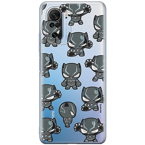 ERT GROUP etui na telefon Xiaomi MI 11i/ REDMI K40/K40 PRO/POCO F3/ F3 PRO, case oryginalny i oficjalnie licencjonowany przez Marvel, wzór Black Panther 016, plecki z TPU częściowo przeźroczyste