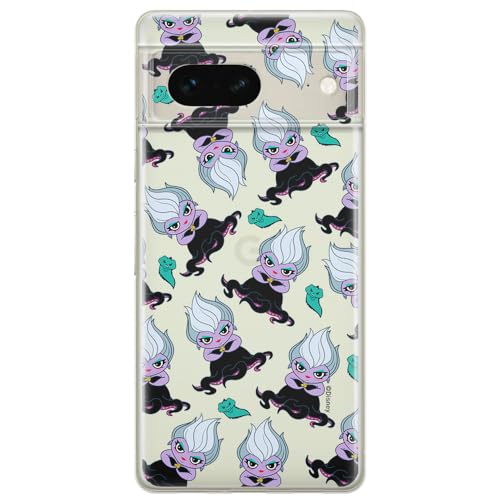 ERT GROUP etui na telefon Google PIXEL 7, case oryginalny i oficjalnie licencjonowany przez Disney, wzór Ursula 005, optymalnie dopasowane, plecki z TPU częściowo przeźroczyste