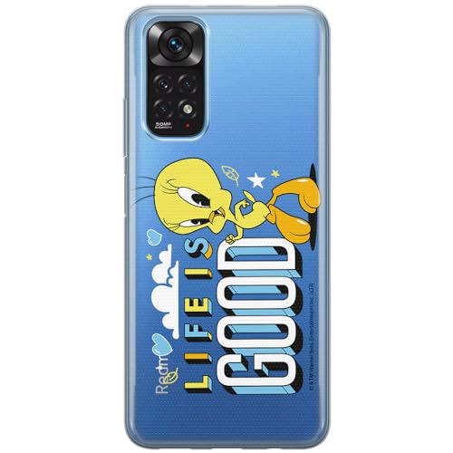 ERT GROUP etui na telefon Xiaomi REDMI NOTE 11T/ 11S 5G/ POCO M4 PRO 5G, case oryginalny i oficjalnie licencjonowany przez Looney Tunes, wzór Tweety 016, plecki z TPU częściowo przeźroczyste
